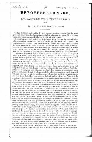 Eerste pagina van het artikel zoals het is gepubliceerd in het tijdschrift