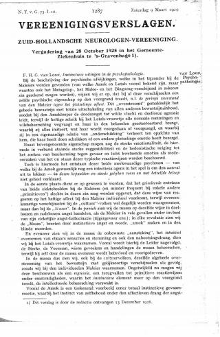 Eerste pagina van het artikel zoals het is gepubliceerd in het tijdschrift