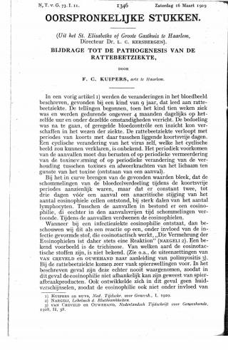 Eerste pagina van het artikel zoals het is gepubliceerd in het tijdschrift