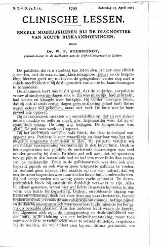 Eerste pagina van het artikel zoals het is gepubliceerd in het tijdschrift