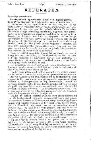 Eerste pagina van het artikel zoals het is gepubliceerd in het tijdschrift