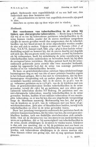 Eerste pagina van het artikel zoals het is gepubliceerd in het tijdschrift