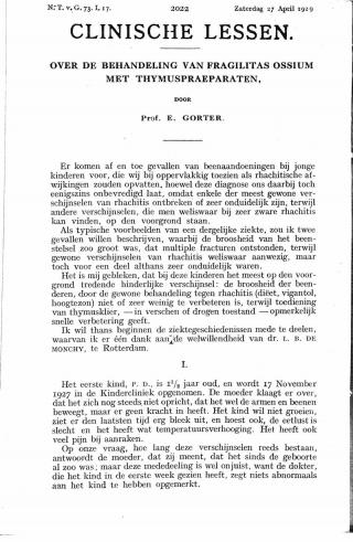 Eerste pagina van het artikel zoals het is gepubliceerd in het tijdschrift