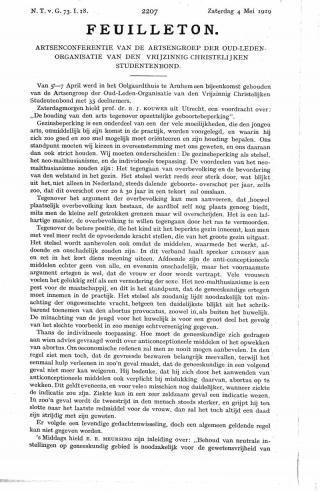 Eerste pagina van het artikel zoals het is gepubliceerd in het tijdschrift