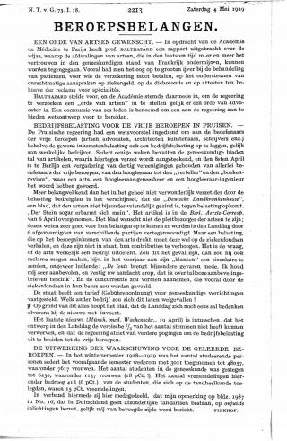 Eerste pagina van het artikel zoals het is gepubliceerd in het tijdschrift