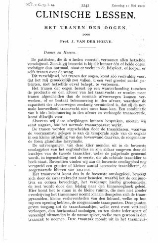 Eerste pagina van het artikel zoals het is gepubliceerd in het tijdschrift