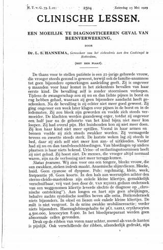 Eerste pagina van het artikel zoals het is gepubliceerd in het tijdschrift