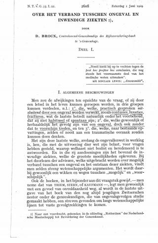 Eerste pagina van het artikel zoals het is gepubliceerd in het tijdschrift