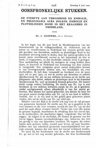 Eerste pagina van het artikel zoals het is gepubliceerd in het tijdschrift