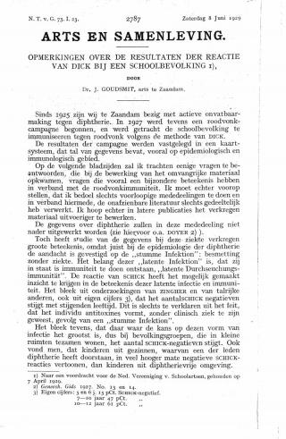 Eerste pagina van het artikel zoals het is gepubliceerd in het tijdschrift