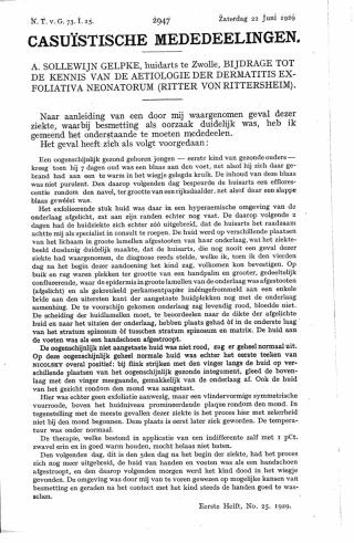 Eerste pagina van het artikel zoals het is gepubliceerd in het tijdschrift