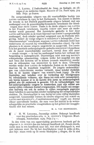 Eerste pagina van het artikel zoals het is gepubliceerd in het tijdschrift