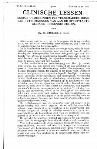 Eerste pagina van het artikel zoals het is gepubliceerd in het tijdschrift