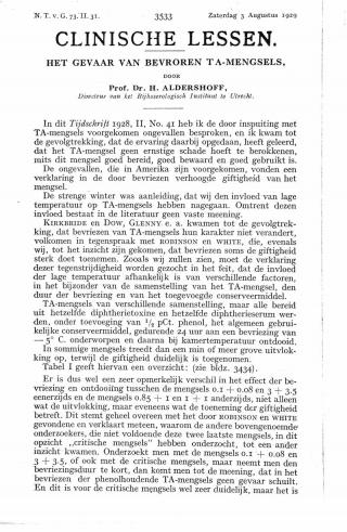 Eerste pagina van het artikel zoals het is gepubliceerd in het tijdschrift