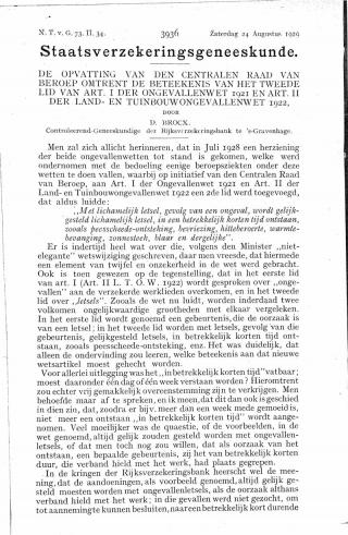 Eerste pagina van het artikel zoals het is gepubliceerd in het tijdschrift