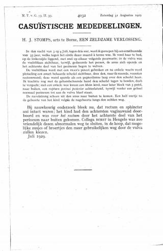 Eerste pagina van het artikel zoals het is gepubliceerd in het tijdschrift