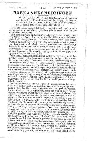 Eerste pagina van het artikel zoals het is gepubliceerd in het tijdschrift