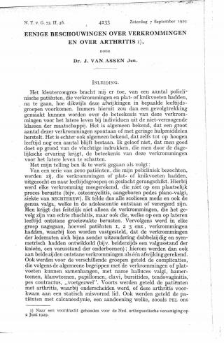 Eerste pagina van het artikel zoals het is gepubliceerd in het tijdschrift