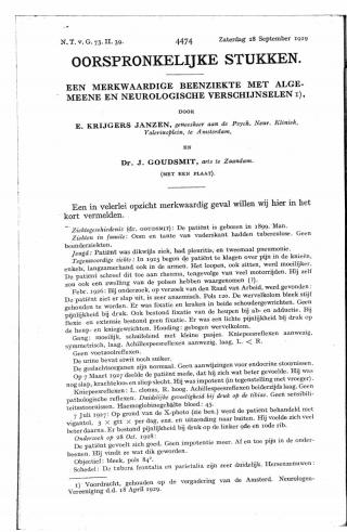 Eerste pagina van het artikel zoals het is gepubliceerd in het tijdschrift