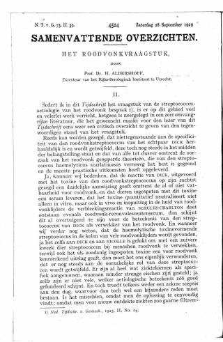 Eerste pagina van het artikel zoals het is gepubliceerd in het tijdschrift