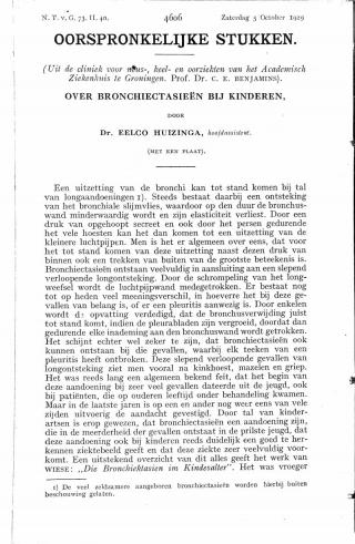 Eerste pagina van het artikel zoals het is gepubliceerd in het tijdschrift