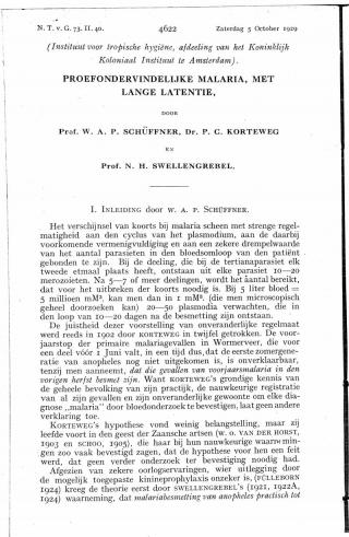 Eerste pagina van het artikel zoals het is gepubliceerd in het tijdschrift