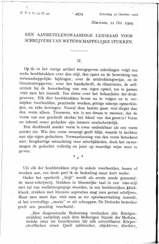 Eerste pagina van het artikel zoals het is gepubliceerd in het tijdschrift