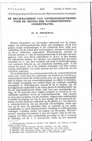 Eerste pagina van het artikel zoals het is gepubliceerd in het tijdschrift