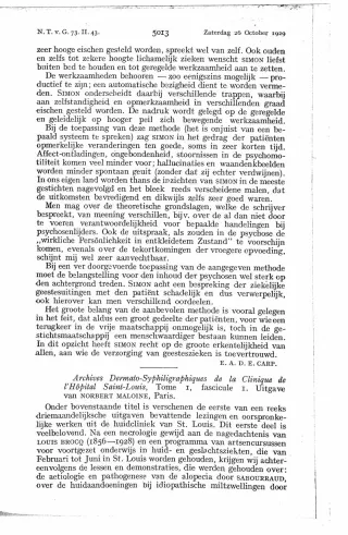 Eerste pagina van het artikel zoals het is gepubliceerd in het tijdschrift