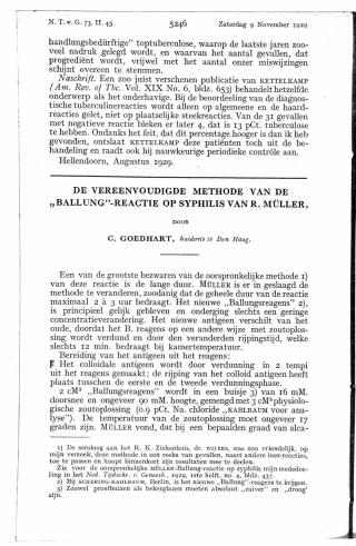 Eerste pagina van het artikel zoals het is gepubliceerd in het tijdschrift