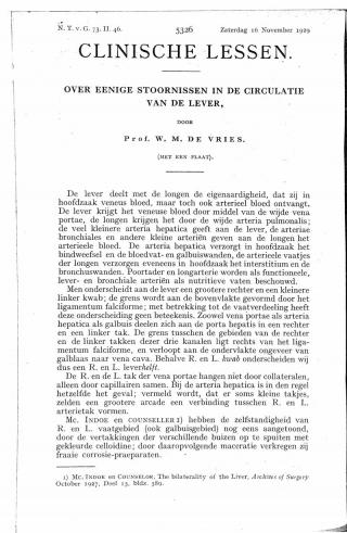 Eerste pagina van het artikel zoals het is gepubliceerd in het tijdschrift