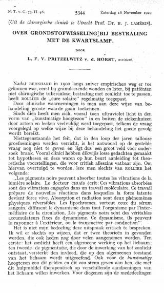 Eerste pagina van het artikel zoals het is gepubliceerd in het tijdschrift