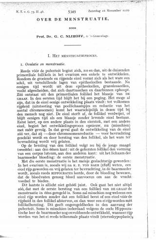 Eerste pagina van het artikel zoals het is gepubliceerd in het tijdschrift