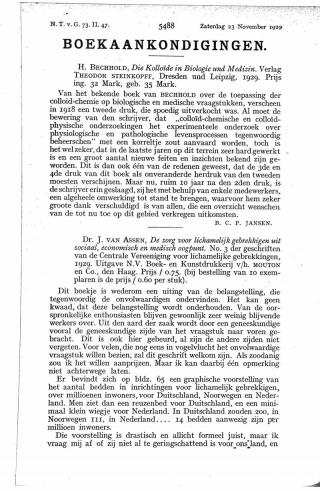 Eerste pagina van het artikel zoals het is gepubliceerd in het tijdschrift