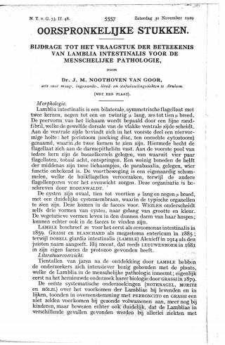 Eerste pagina van het artikel zoals het is gepubliceerd in het tijdschrift