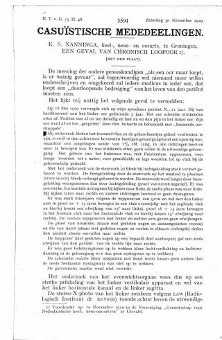 Eerste pagina van het artikel zoals het is gepubliceerd in het tijdschrift