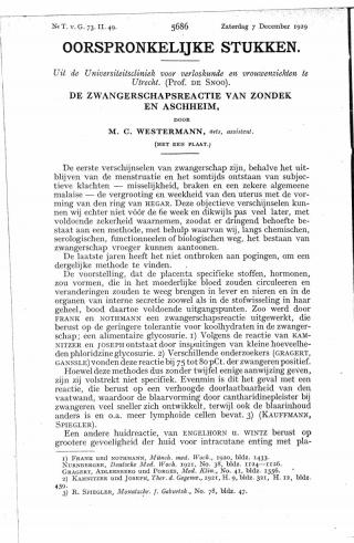 Eerste pagina van het artikel zoals het is gepubliceerd in het tijdschrift