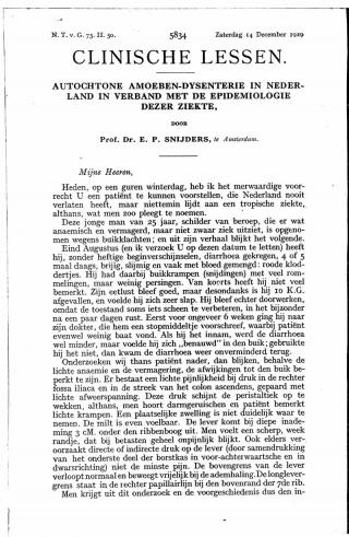 Eerste pagina van het artikel zoals het is gepubliceerd in het tijdschrift