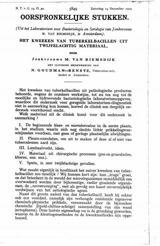 Eerste pagina van het artikel zoals het is gepubliceerd in het tijdschrift