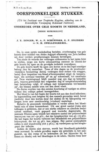 Eerste pagina van het artikel zoals het is gepubliceerd in het tijdschrift