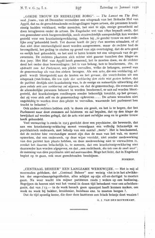 Eerste pagina van het artikel zoals het is gepubliceerd in het tijdschrift