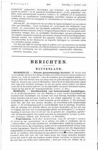 Eerste pagina van het artikel zoals het is gepubliceerd in het tijdschrift