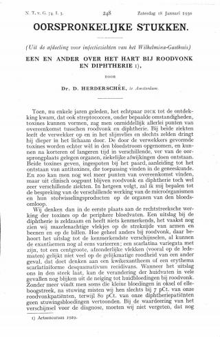 Eerste pagina van het artikel zoals het is gepubliceerd in het tijdschrift