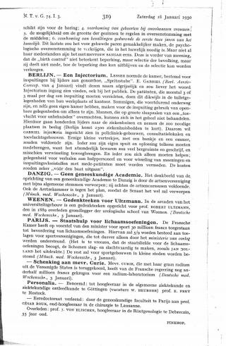 Eerste pagina van het artikel zoals het is gepubliceerd in het tijdschrift