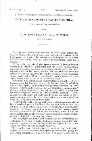 Eerste pagina van het artikel zoals het is gepubliceerd in het tijdschrift