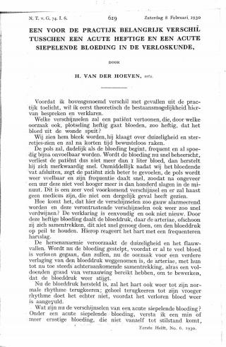 Eerste pagina van het artikel zoals het is gepubliceerd in het tijdschrift