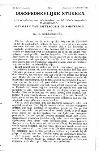 Eerste pagina van het artikel zoals het is gepubliceerd in het tijdschrift
