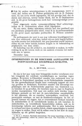 Eerste pagina van het artikel zoals het is gepubliceerd in het tijdschrift