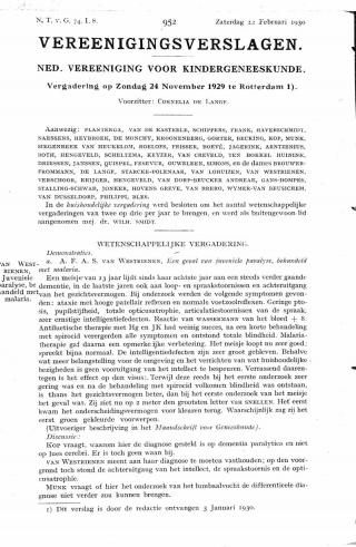 Eerste pagina van het artikel zoals het is gepubliceerd in het tijdschrift