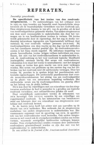 Eerste pagina van het artikel zoals het is gepubliceerd in het tijdschrift